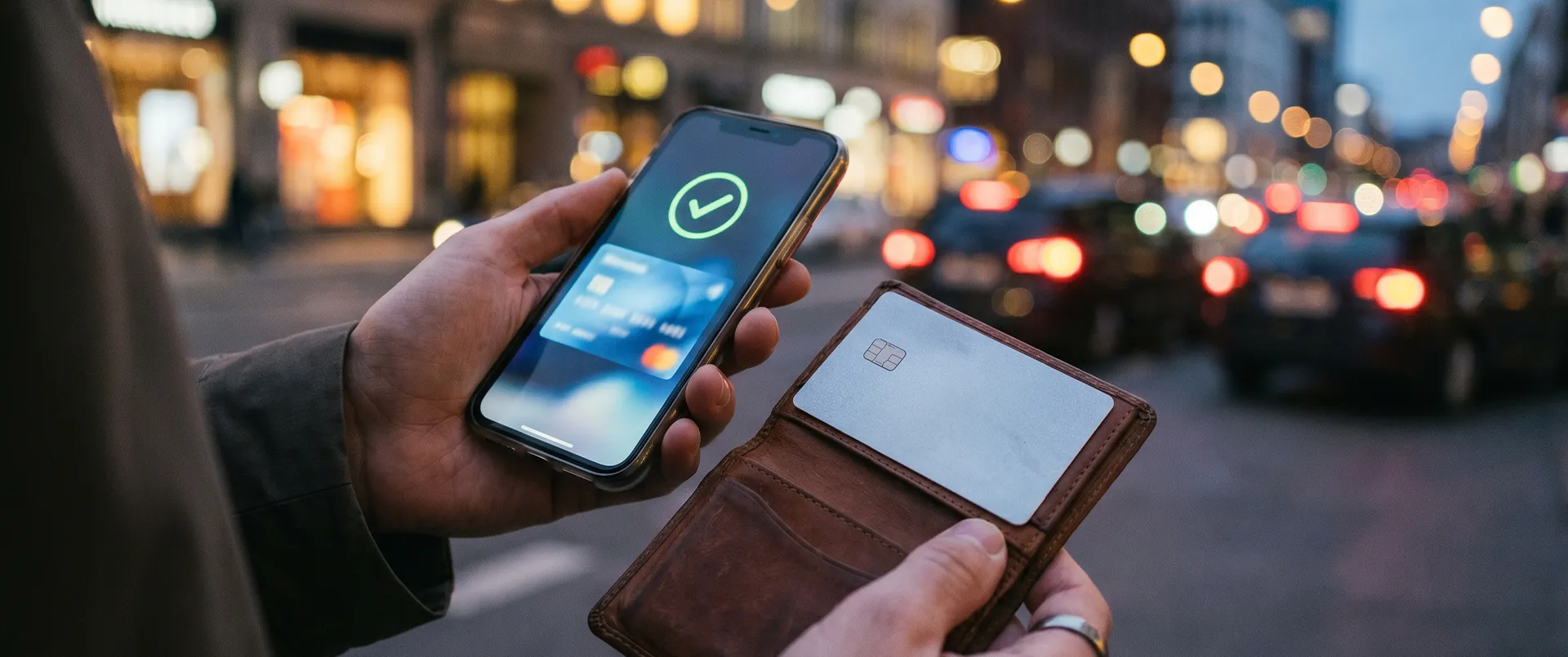 Validation sur téléphone et portefeuille avant décision finale